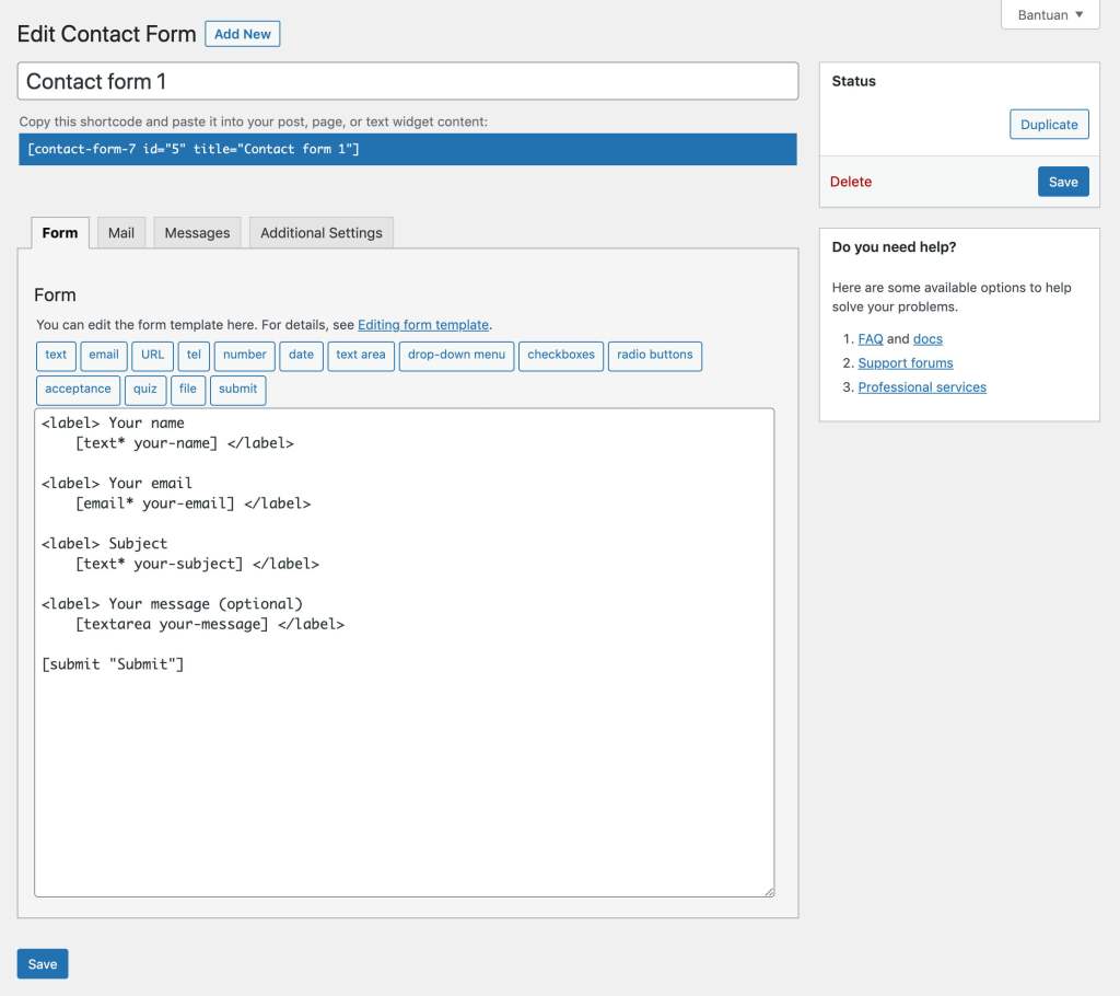 Featured image for Langkah Mudah Membuat Formulir Kontak di WordPress