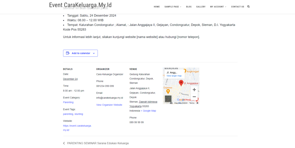 Featured image for Cara Membuat Website Event dengan WordPress