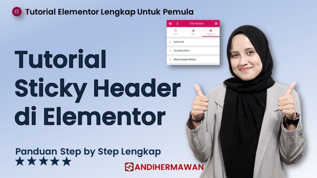 Cara Mengatur Sticky Header untuk Navigasi yang Praktis